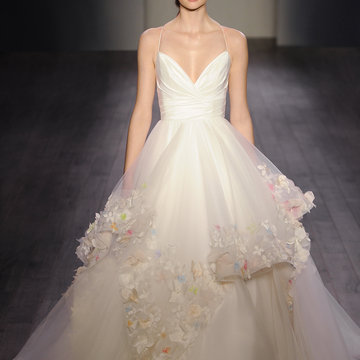 hayley paige wedding dress flowers