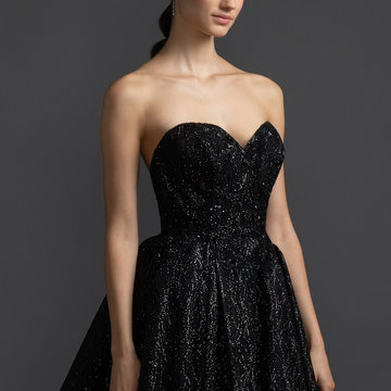 lazaro black gown