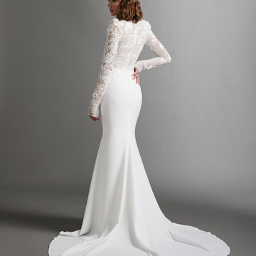 thalia wedding dress train