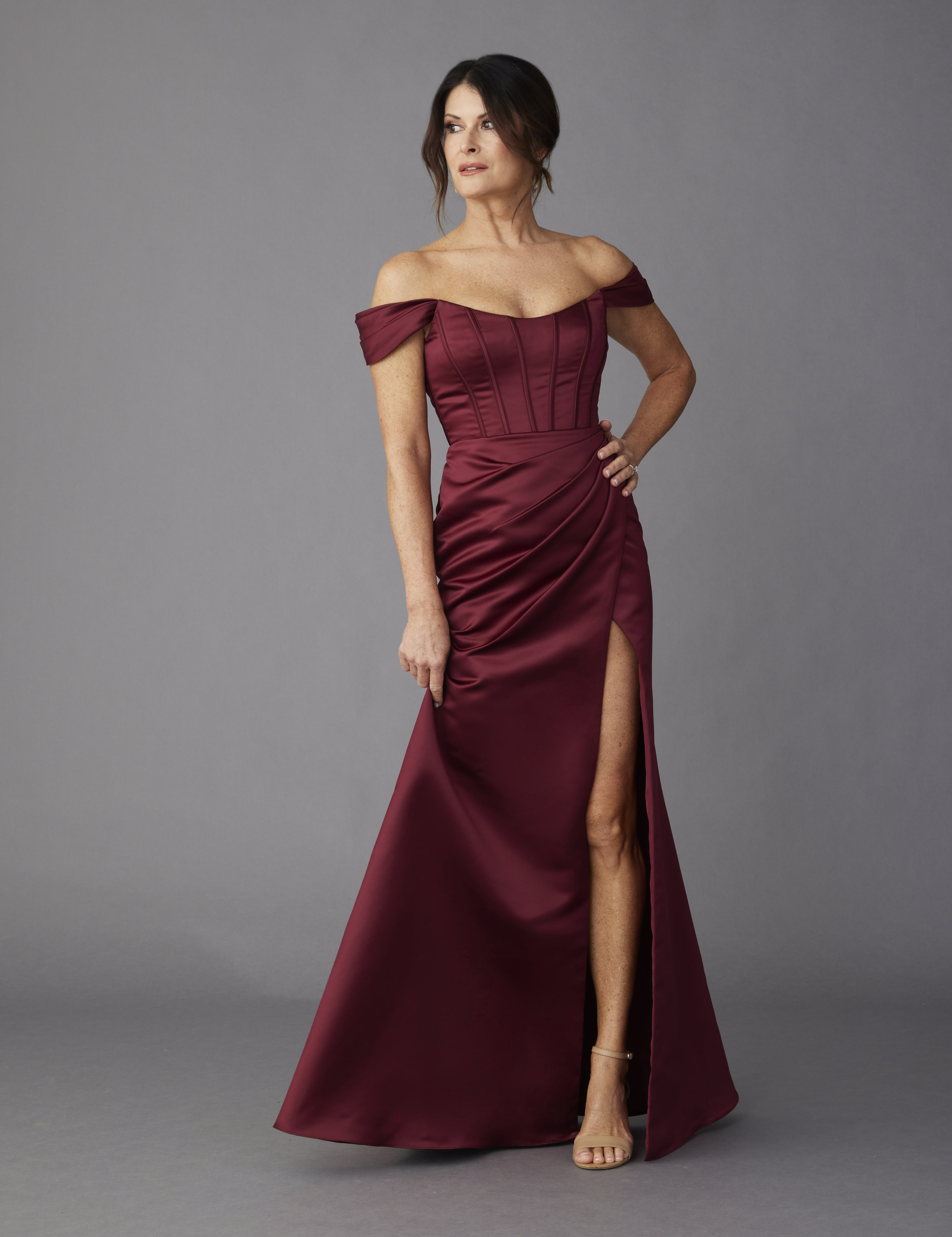 Lazaro red wedding clearance dress