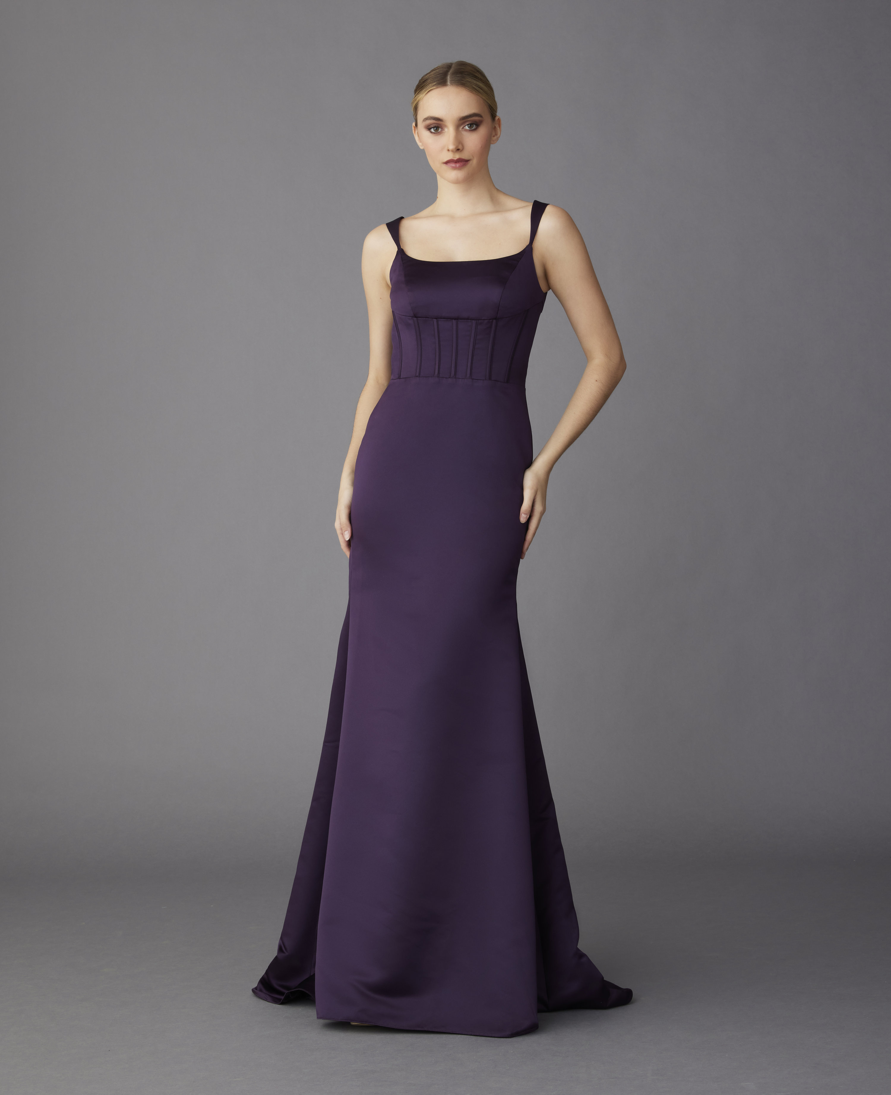 3433 Lazaro Noir Bridesmaid Dresses