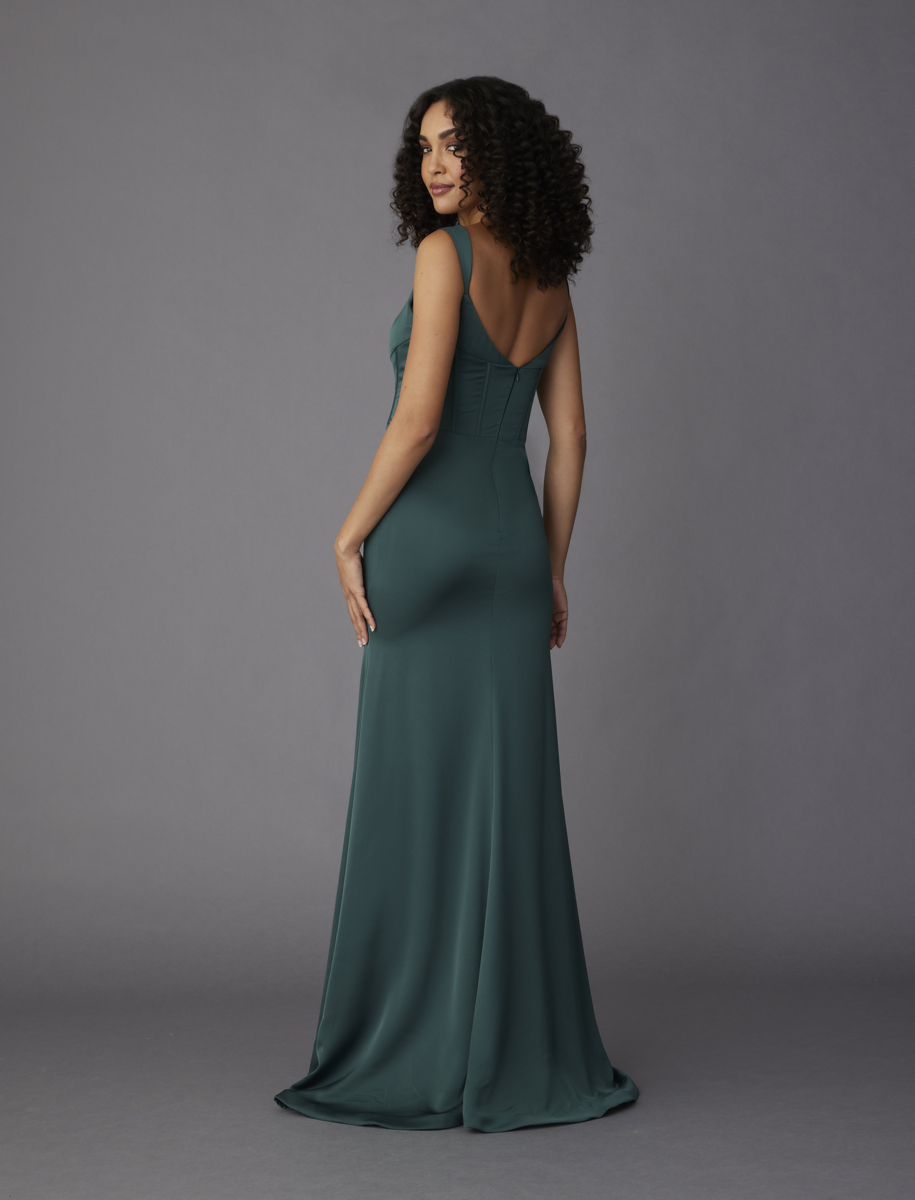 3433 Lazaro Noir Bridesmaid Dresses