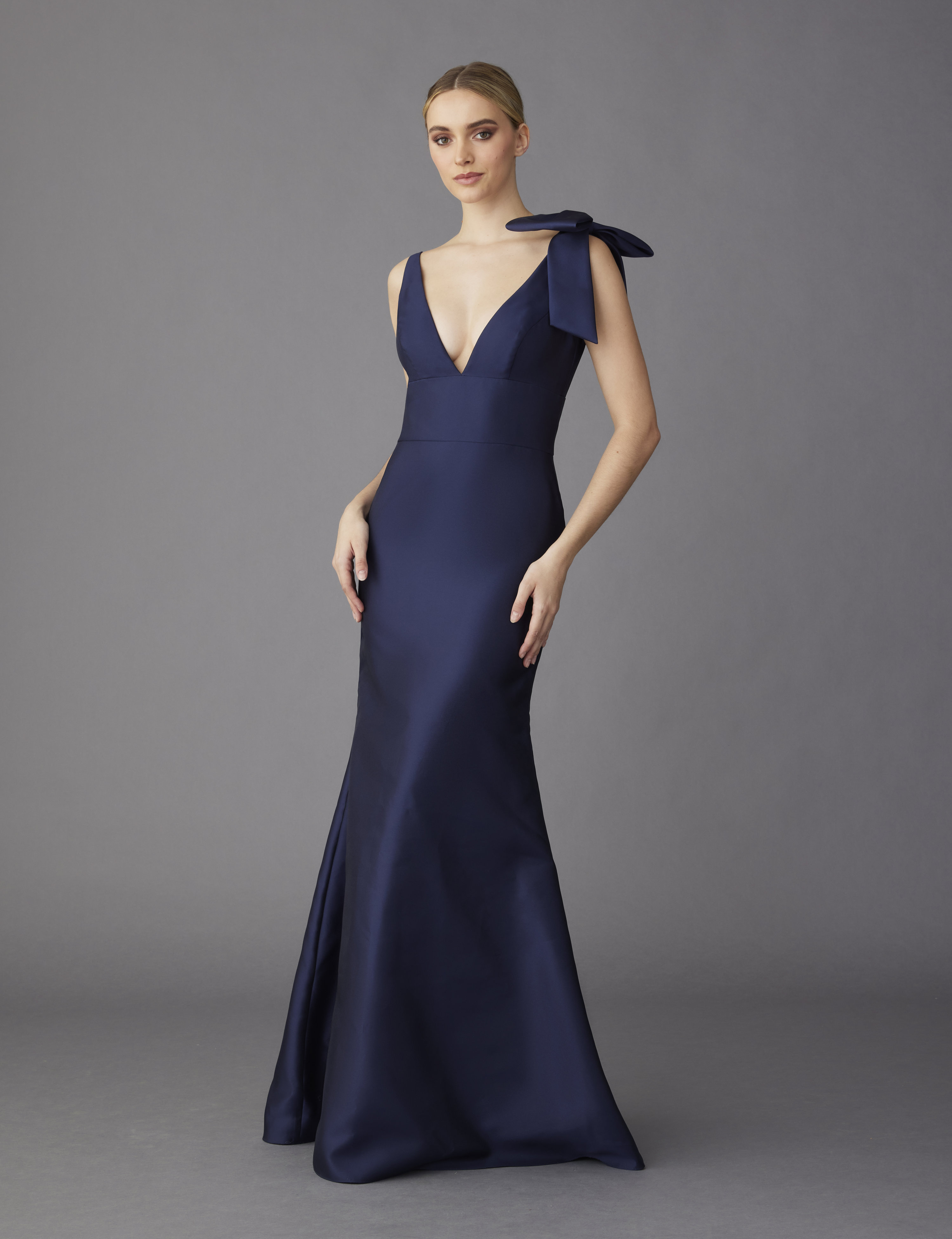 3433 Lazaro Noir Bridesmaid Dresses