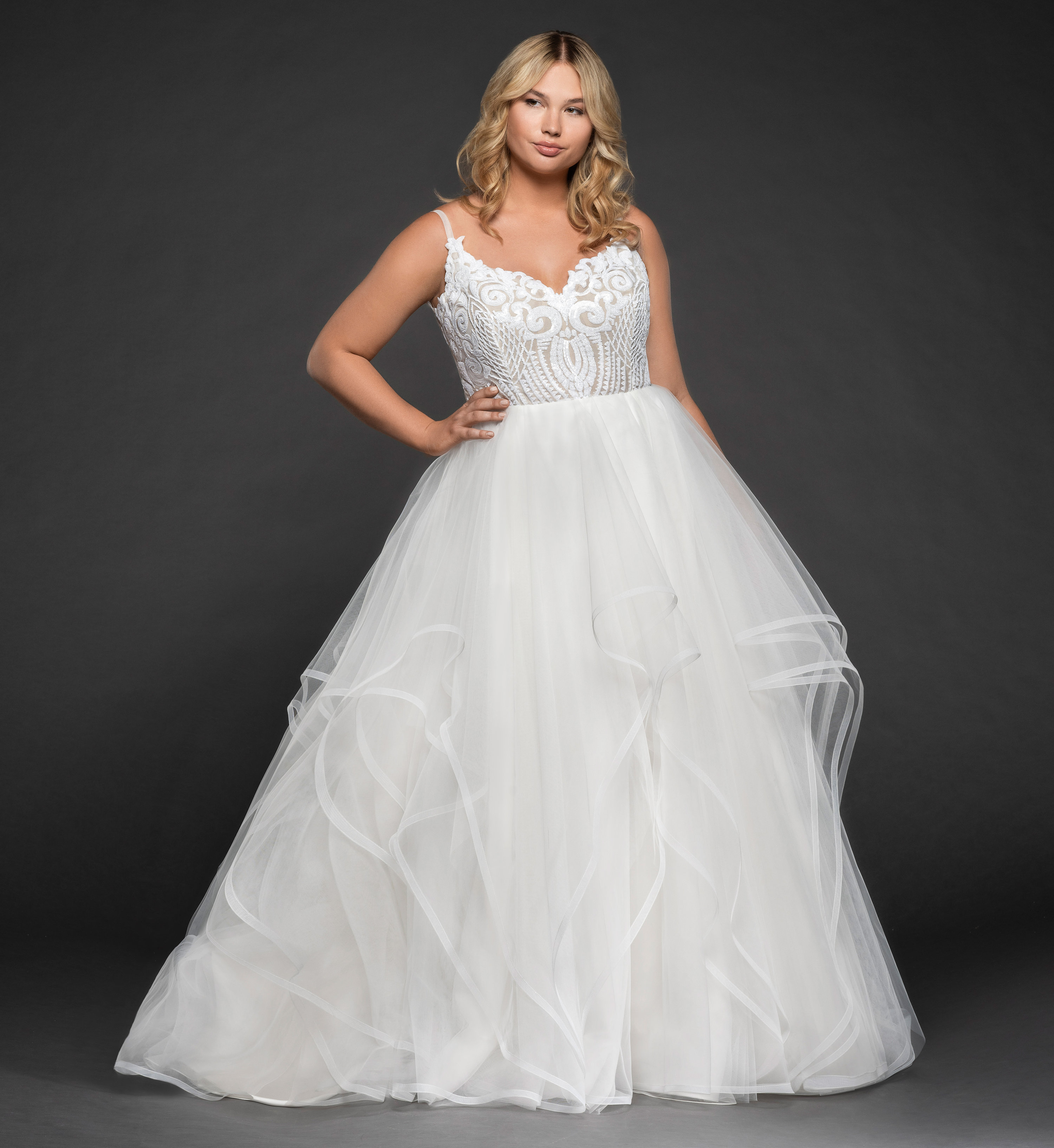 Hayley paige 2025 plus size dresses