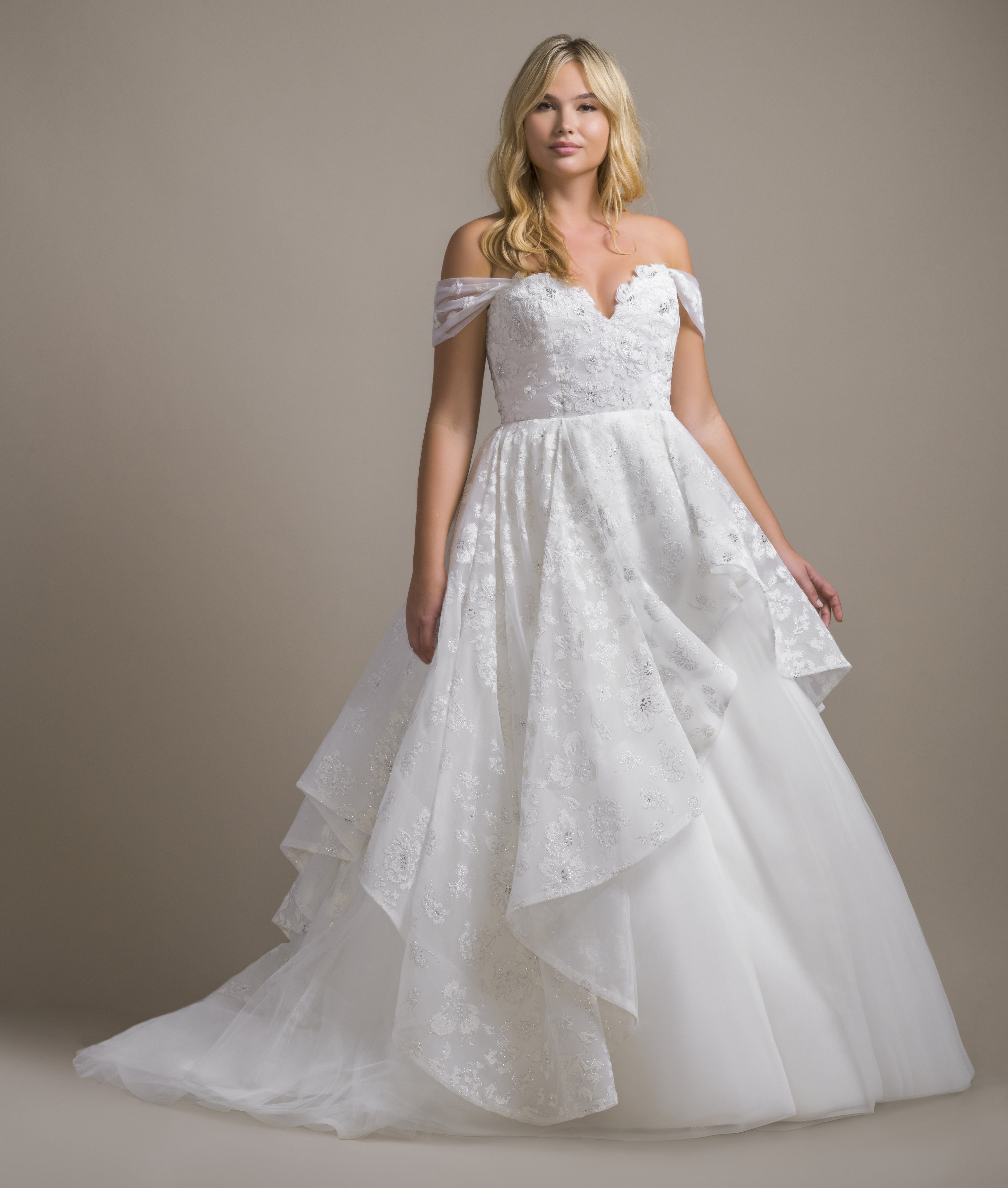 plus size hayley paige wedding dresses