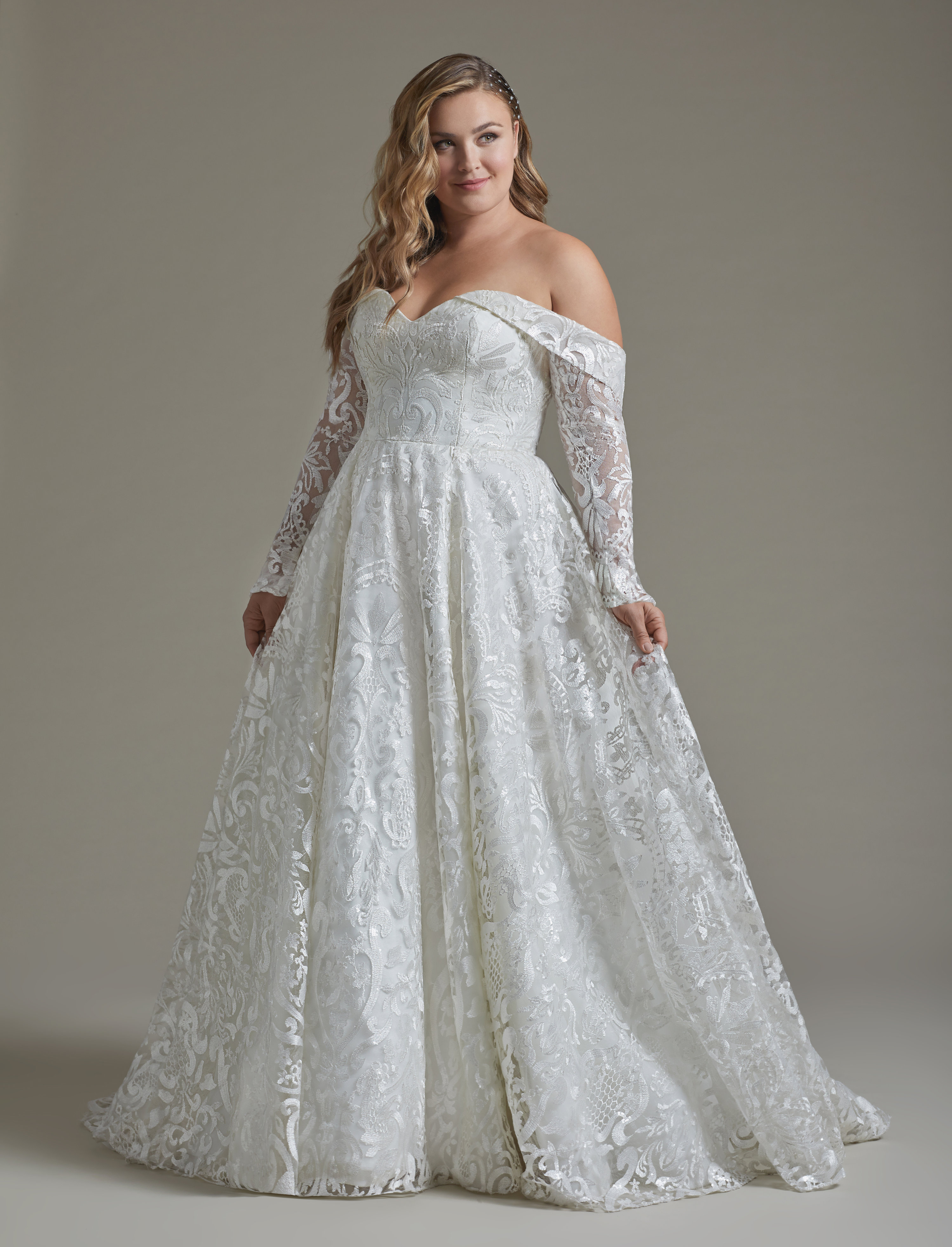 Hayley paige wedding dresses best sale long sleeve