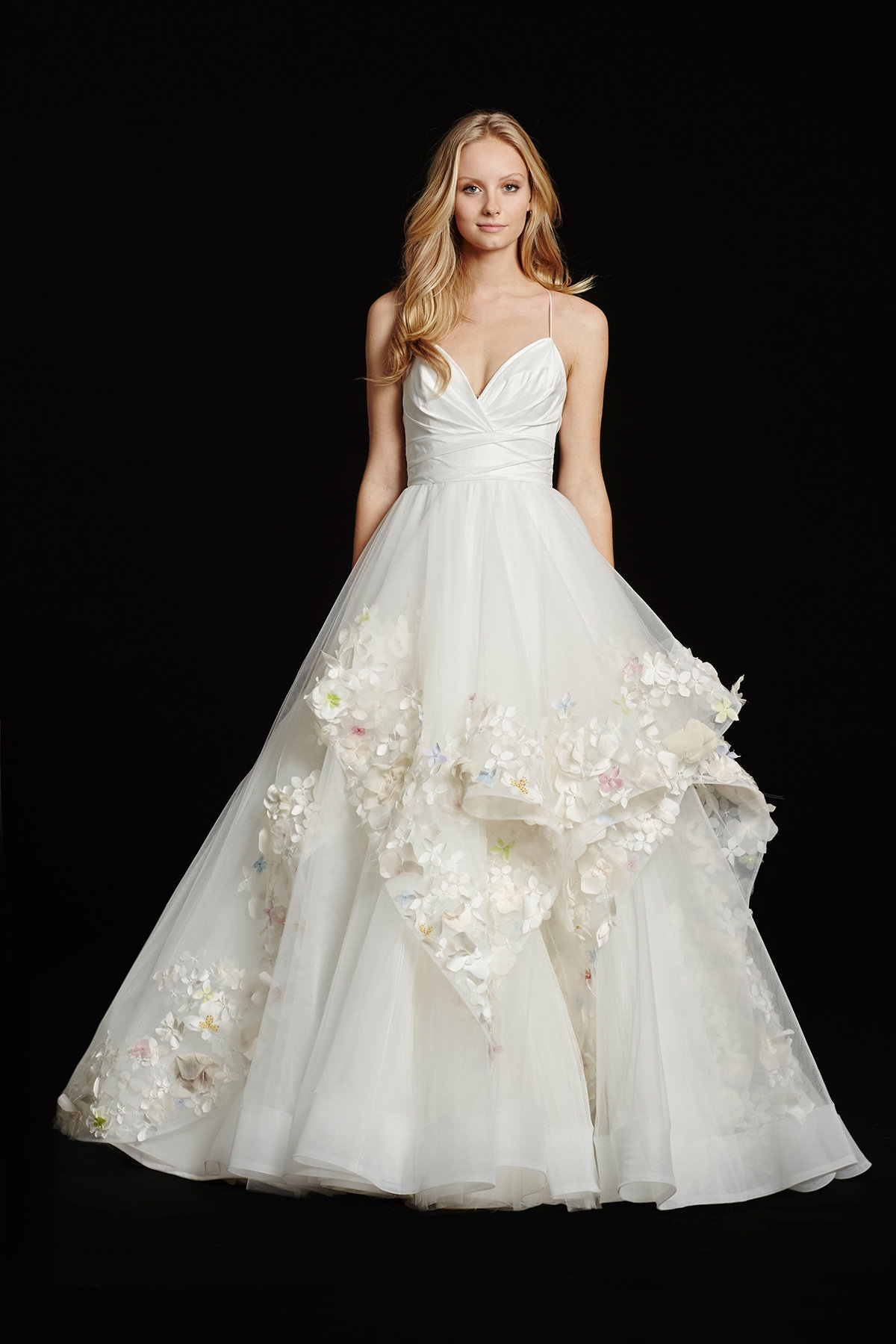 hayley paige floral wedding dress