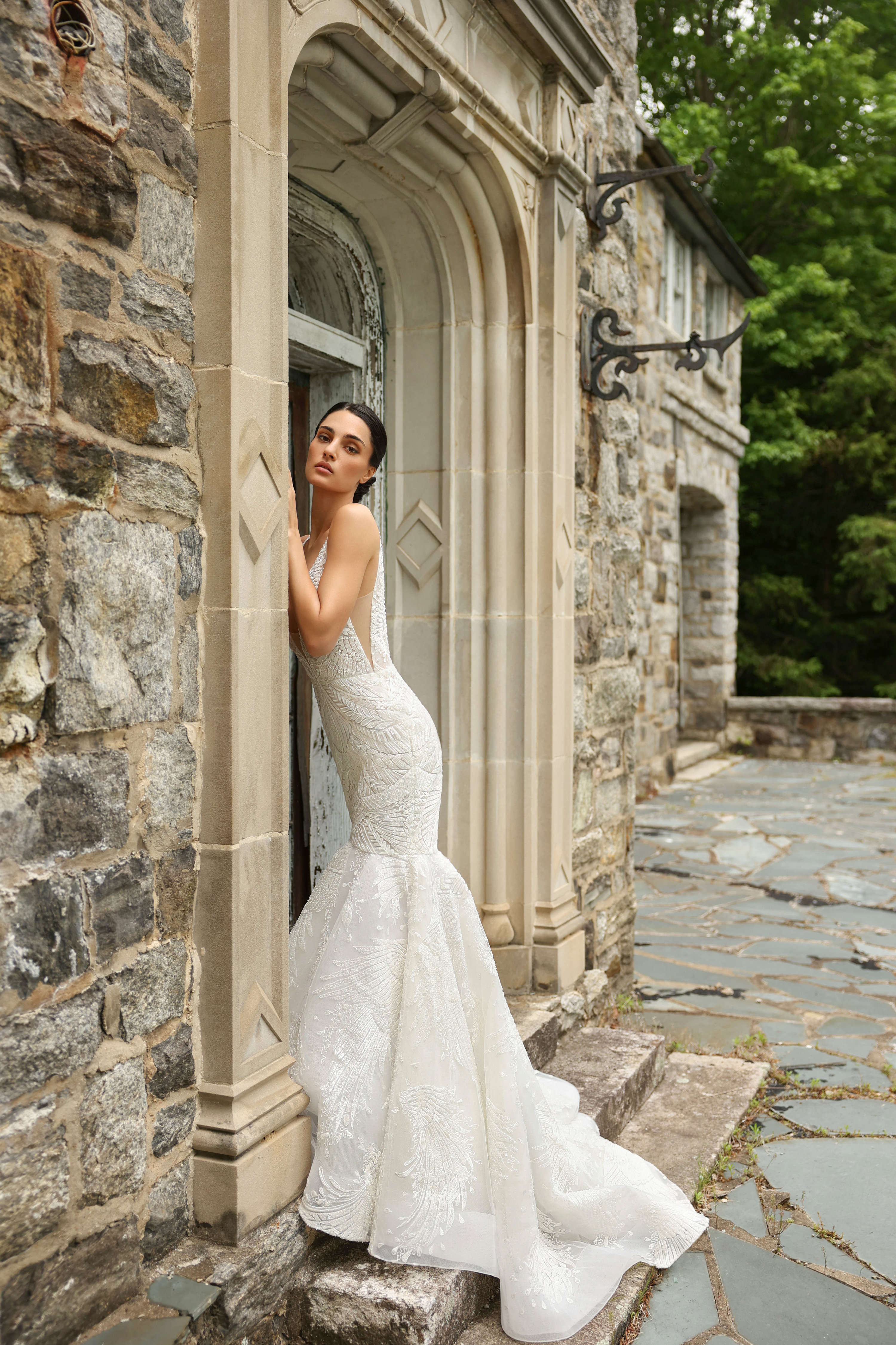 Lazaro Sheath Wedding Dress