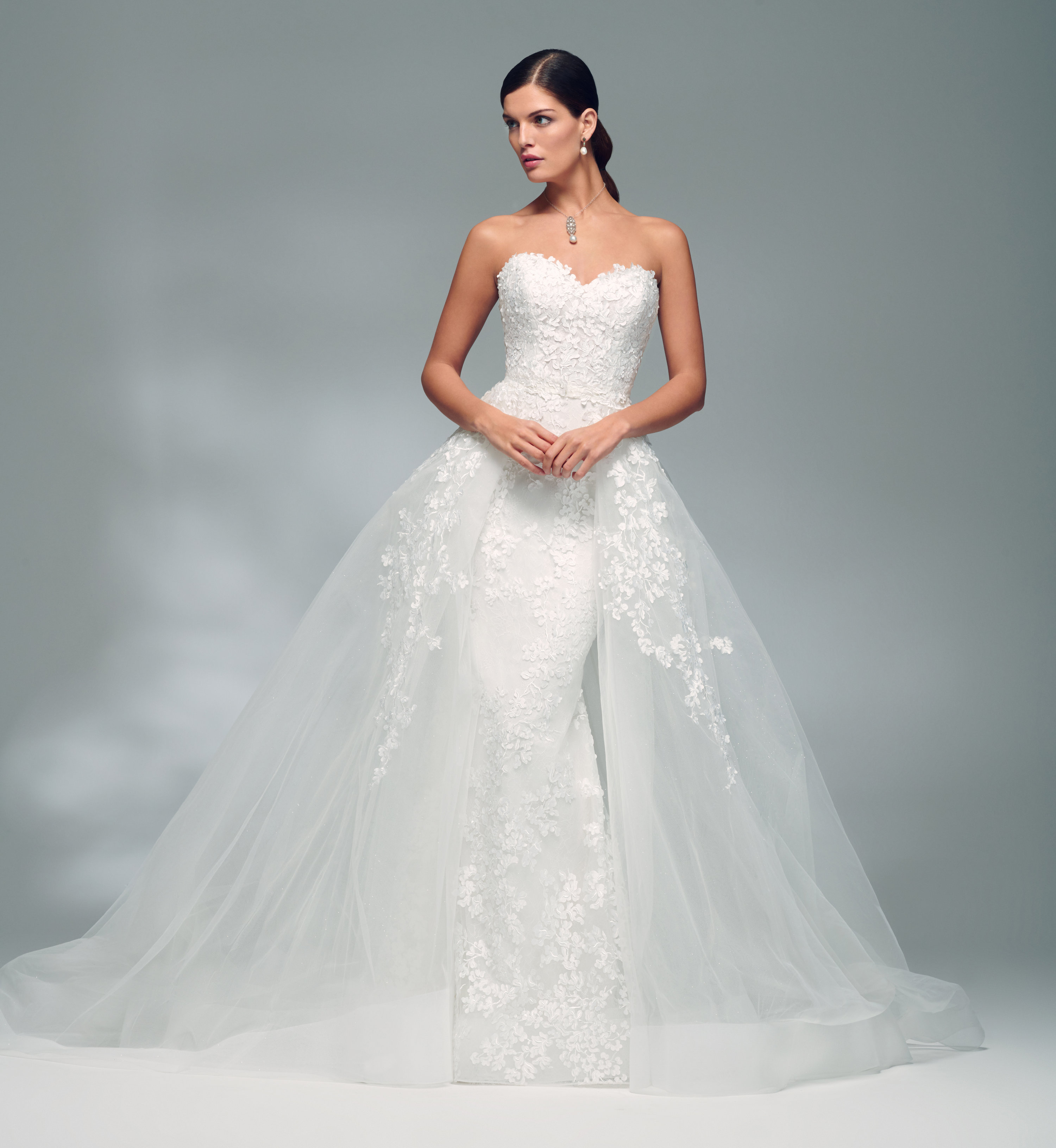 Lazaro bridal sparkle outlet dress