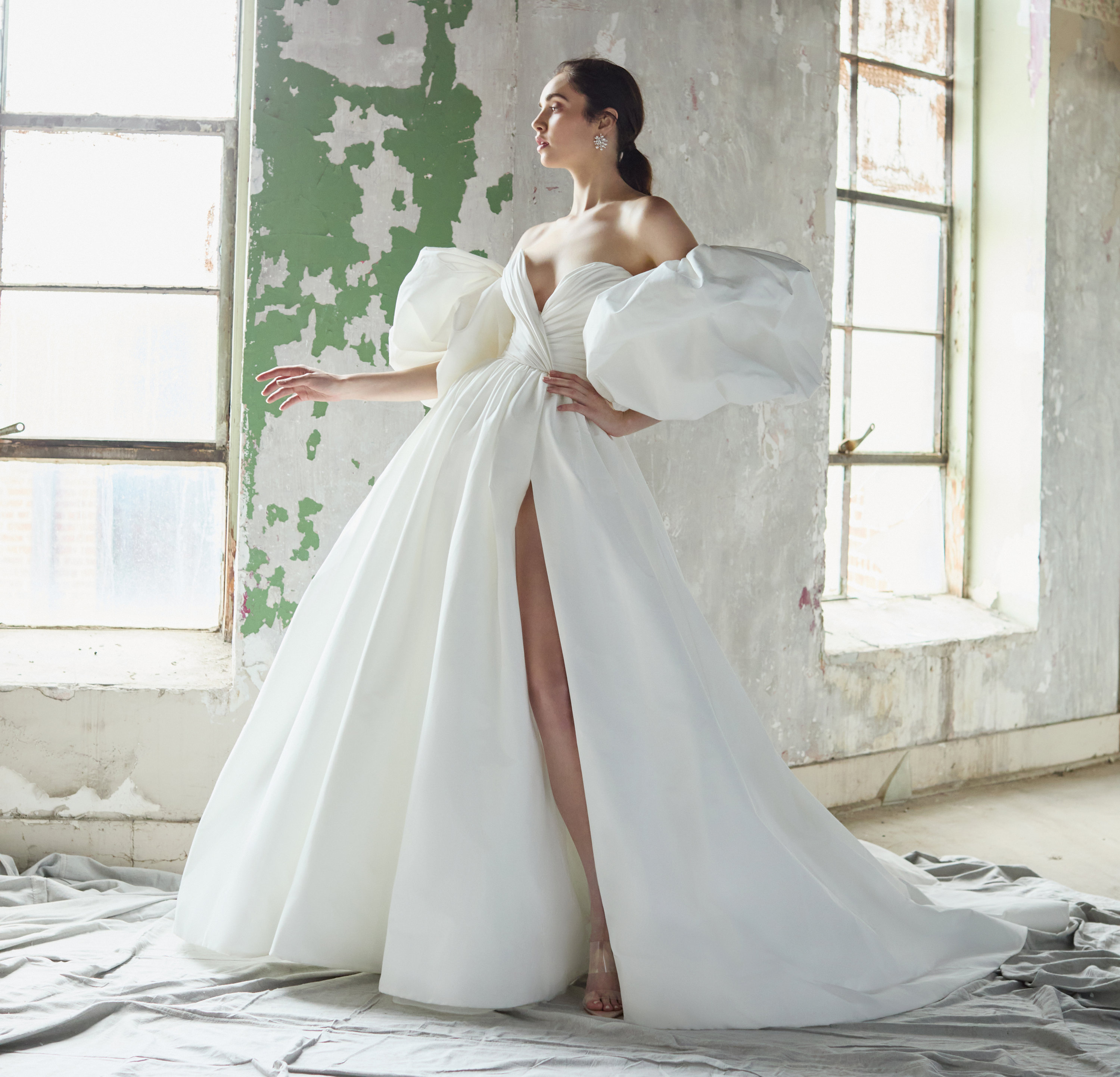 Off the Shoulder Wedding Dress Lazaro