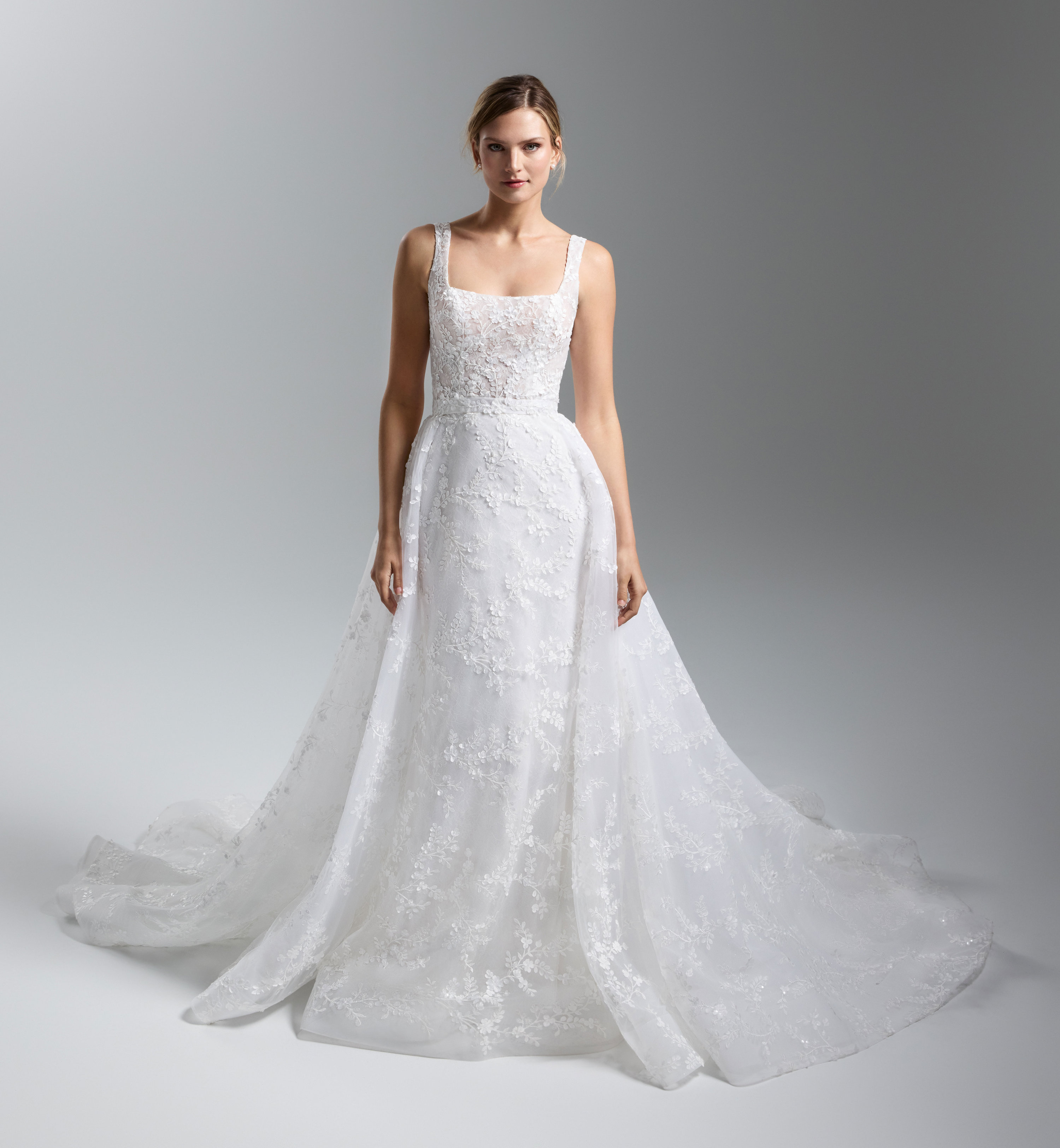 Lazaro a shops line wedding dress