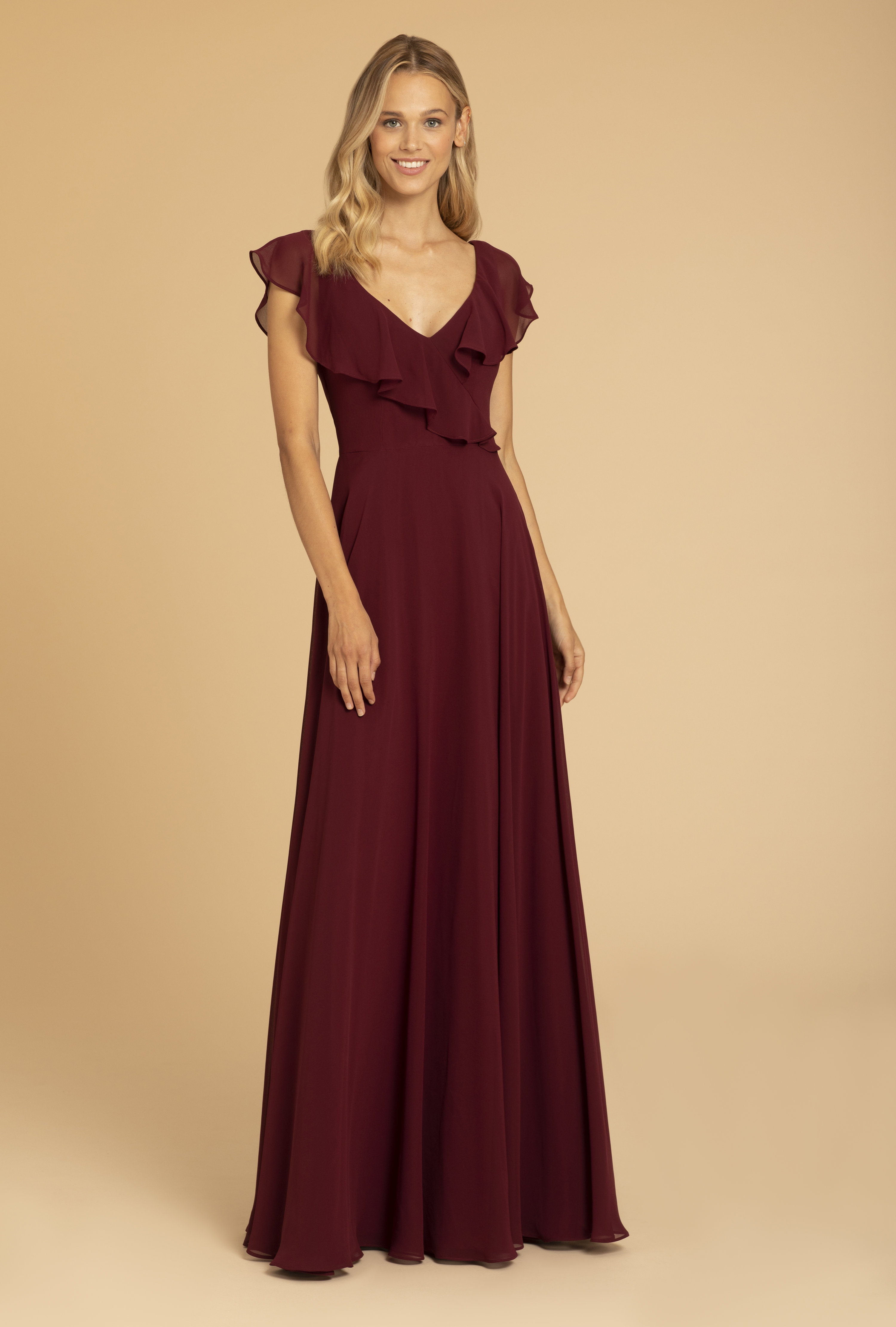 Hayley paige shop burgundy bridesmaid dresses