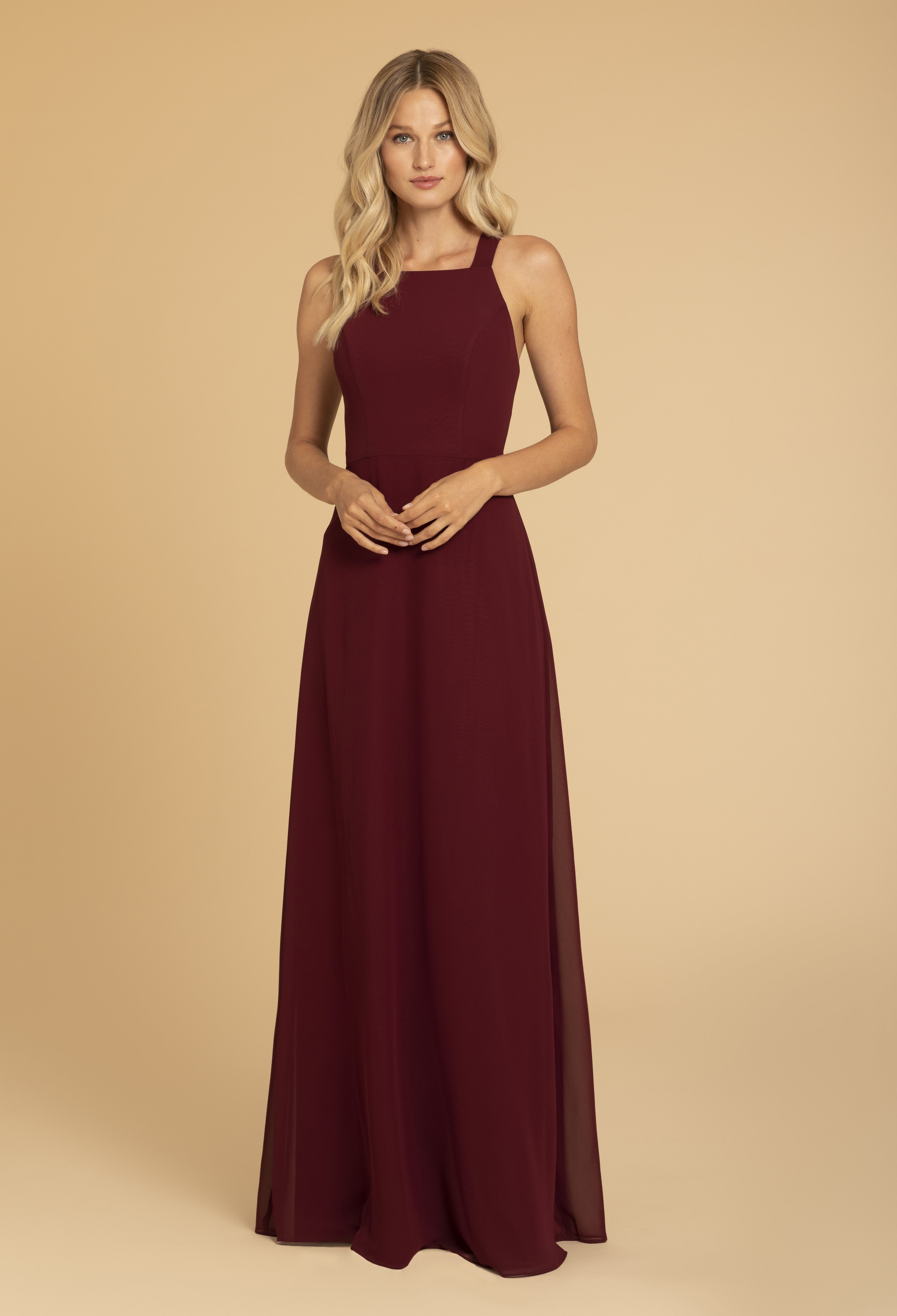 Hayley paige 2025 burgundy bridesmaid dresses