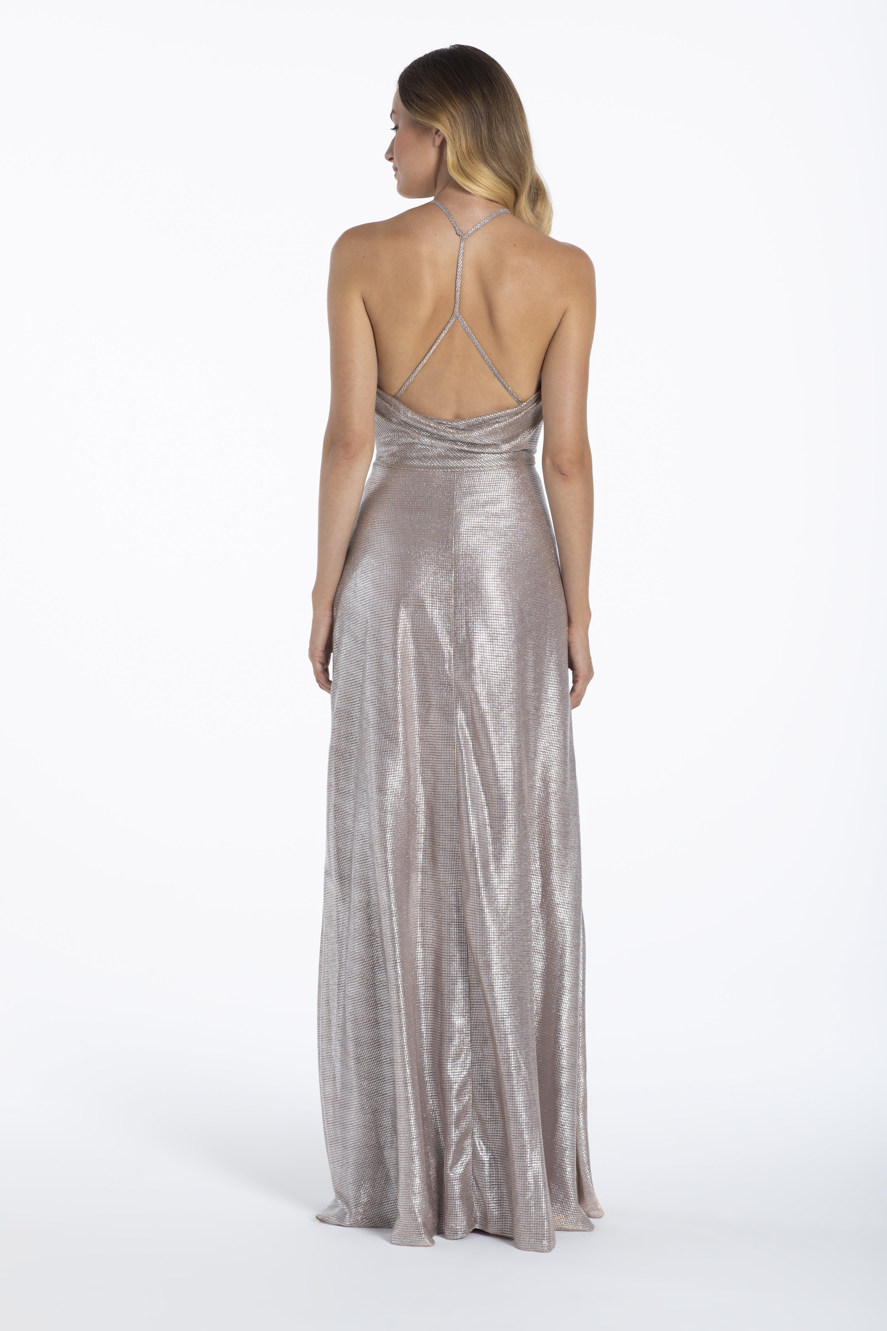 Haley formal 2024 shimmering metallic dress