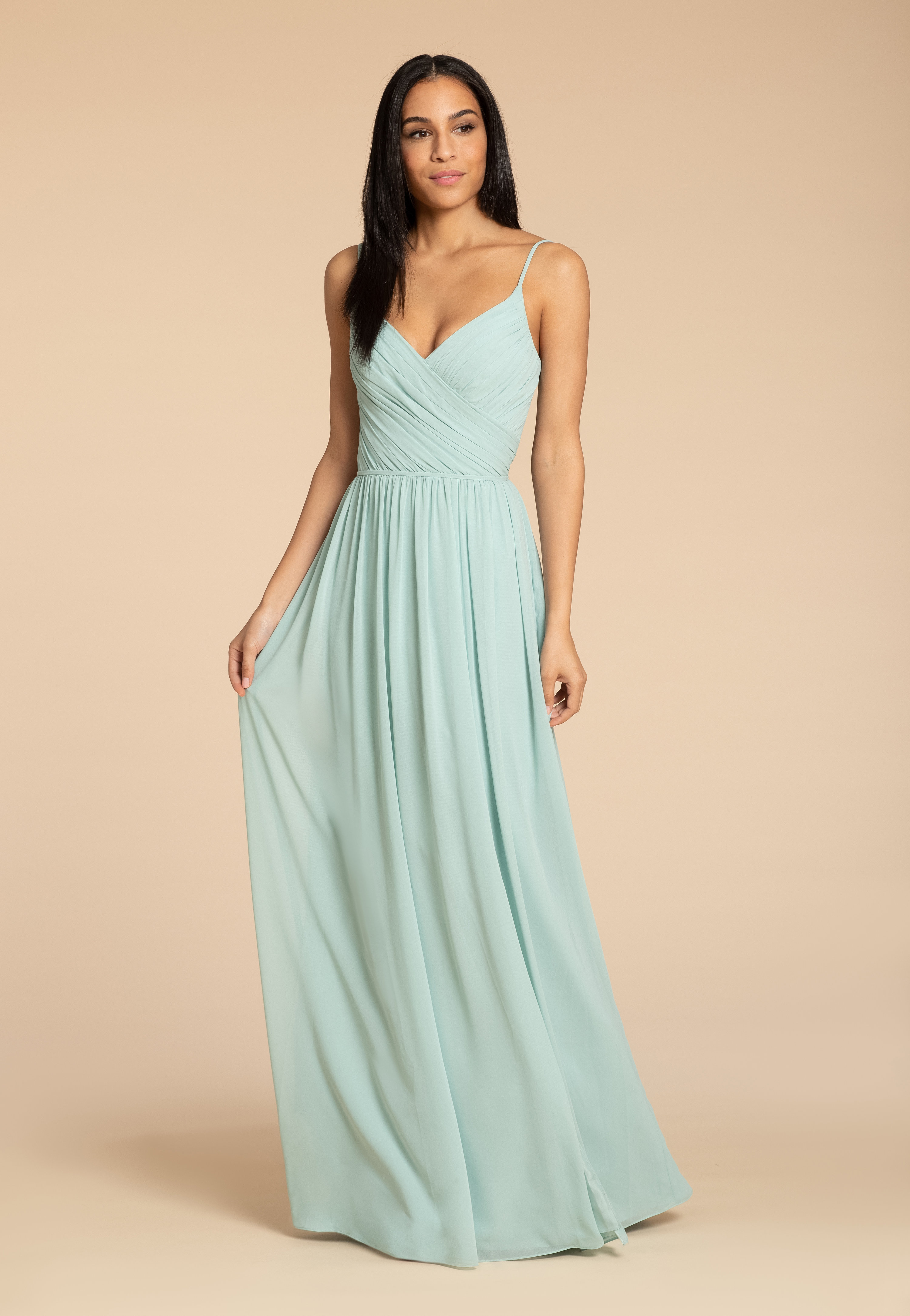 Hayley paige sage bridesmaid sale dress