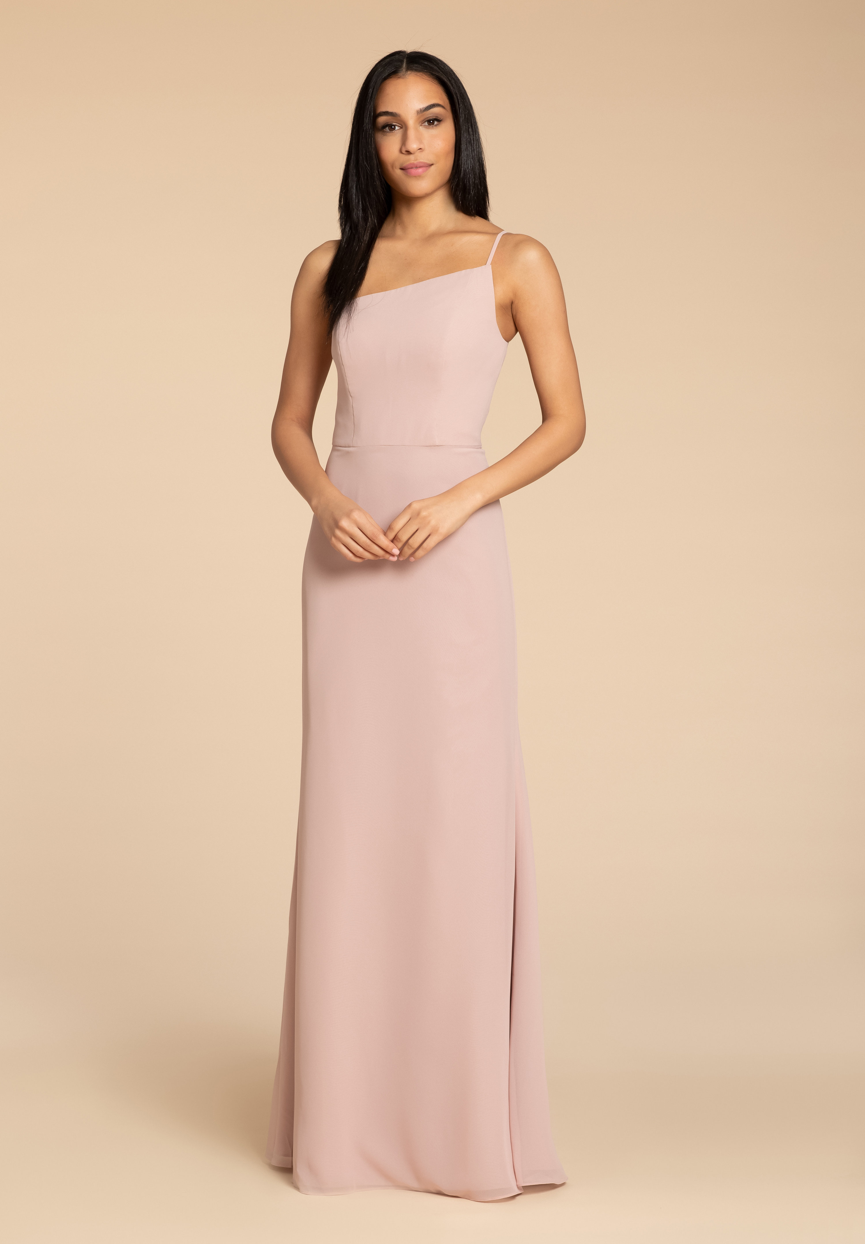 hayley paige one shoulder dress