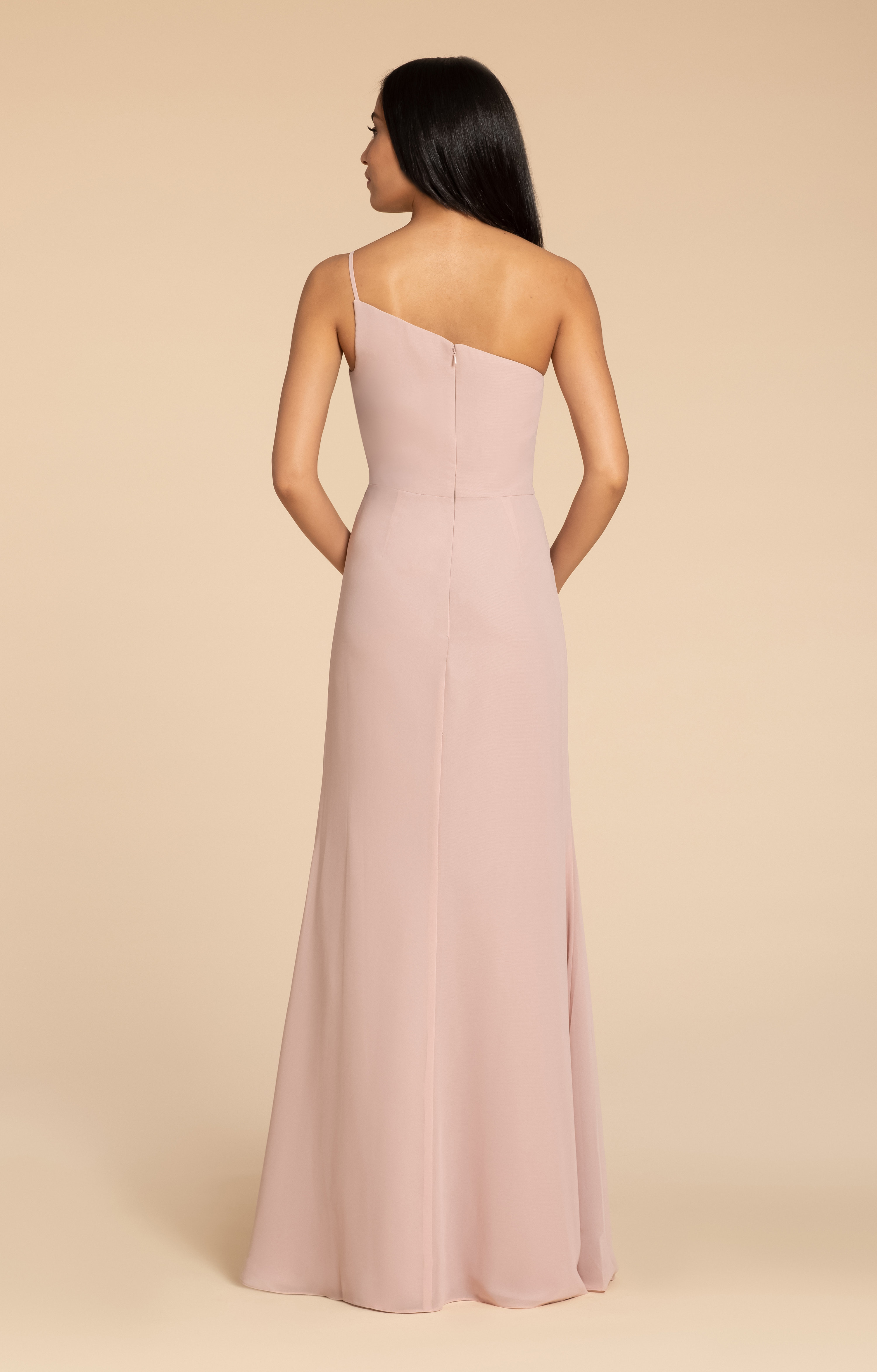 hayley paige one shoulder dress