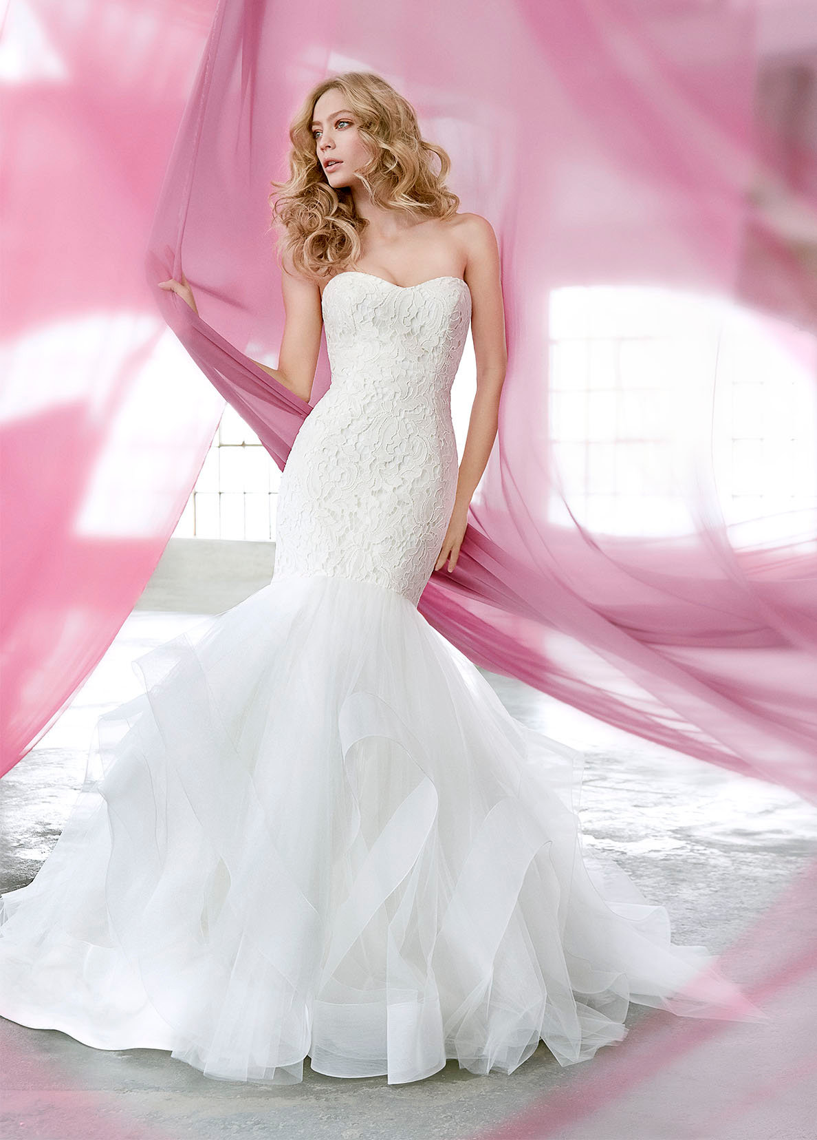 hayley paige fit and flare wedding dress