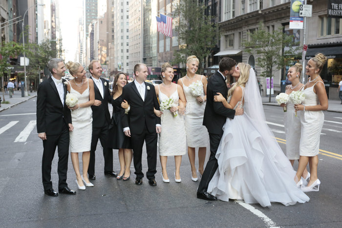 Bride and Groom Kiss