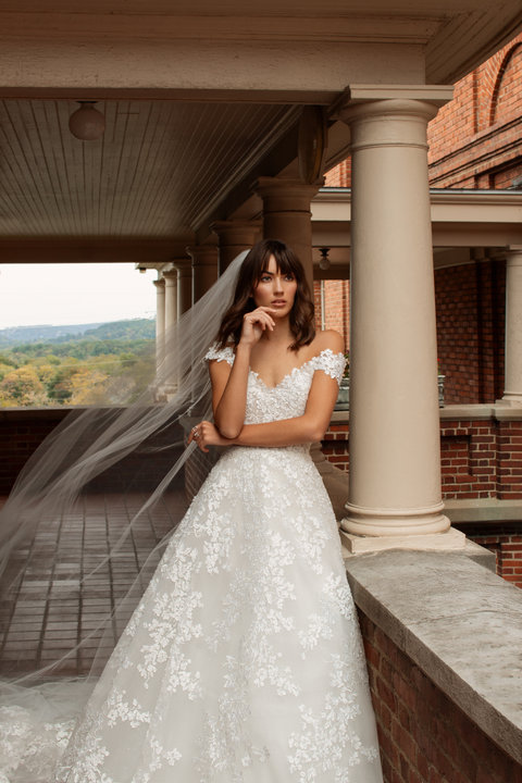 Off the Shoulder Wedding Dress Lazaro